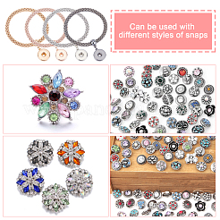 4 Stück 4 Farben Donut Charm Stretch-Armband für Mädchen und Frauen&nbsp;BJEW-CA0001-04