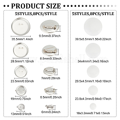 DIY-Broschenrohling-Set&nbsp;IFIN-FG0001-05