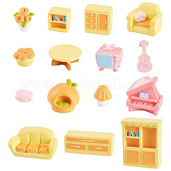 15 Stück 15 Stile Miniatur-Ornamente aus Kunstharz.&nbsp;AJEW-TA0002-81