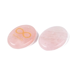 Pendentifs de quartz rose naturel&nbsp;G-N365-01B