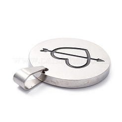 Colgantes de acero inoxidable 304 para San Valentín&nbsp;STAS-Z027-03F-P