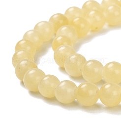 Chapelets de perles en jade topaze naturelle&nbsp;G-P454-01B-01