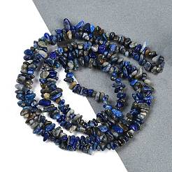 Kostbaren Chip Lapislazuli Perlen Stränge. 3~5 mm&nbsp;F043