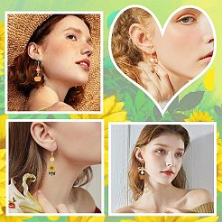Kit de fabrication de boucles d'oreilles pour Thanksgiving&nbsp;DIY-SC0021-84