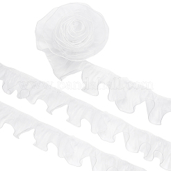 Ruban de dentelle plissée en organza&nbsp;OCOR-WH0097-42B