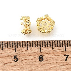 Messing Micro Pave klare Zirkonia Abstandsperlen&nbsp;LS-KK-Z156-08G-02