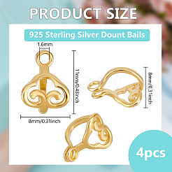 925 bélière en argent sterling&nbsp;STER-BC0003-29G