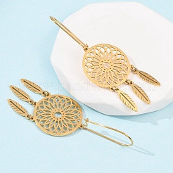 Pendientes de aro de acero inoxidable 304&nbsp;EJEW-F393-21G