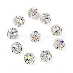 Messing Legierung Strass Perlen&nbsp;X-RB-A011-8mm-28S