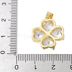 Ottone micro spianare pendenti zirconi&nbsp;KK-K298-07B-G