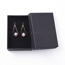 Orecchini pendenti naturali kunzite&nbsp;EJEW-JE03595-01
