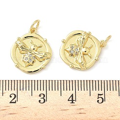 Pendentifs en laiton zircon cubique transparent&nbsp;KK-Z120-60A-G
