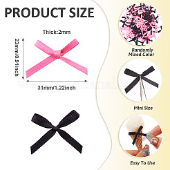 Handgefertigte Ornament-Accessoires aus Polyester mit Schleifen&nbsp;DIY-TAC0032-07A