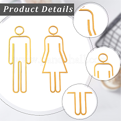 Letreros para baños de hombres y mujeres con respaldo adhesivo acrílico&nbsp;AJEW-WH20054-401B