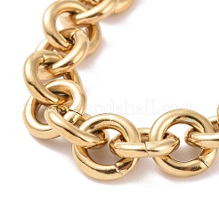 Ionenplattierung (IP) 304 Edelstahl Rolo-Kettenarmbänder&nbsp;BJEW-F433-01G
