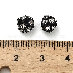 Perles de strass en cristal de laiton de 6 mm&nbsp;KK-S519-01A-EB