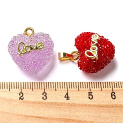 Druzy Harz Anhänger&nbsp;RESI-G086-03G