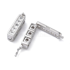 925 fermoir torsadé en argent sterling et zircon cubique&nbsp;STER-WH0007-28B-P