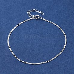 925 Panzerkettenarmbänder aus Sterlingsilber für Damen&nbsp;BJEW-E101-01S-10