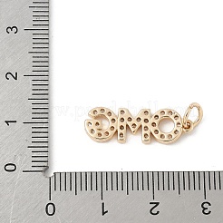 Ottone micro spianare pendenti zirconi&nbsp;KK-Z107-15G-01