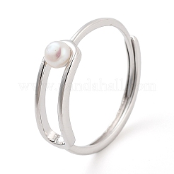 Runde Fingerringe aus Naturperlen&nbsp;STER-Z009-10P