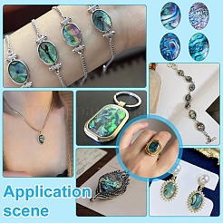 50 Stück Bunte Malerei-Cabochons&nbsp;LAMP-PH0001-45