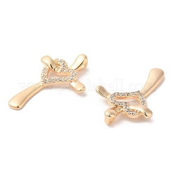 Pendentifs en laiton et zircone cubique&nbsp;KK-G468-43G
