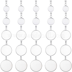 10 Pezzi Castoni Rotondi Per Cabochon In Acciaio Inox 316 – Base Lunetta Bianca Fai-Da-Te