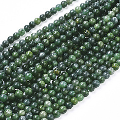 Chapelets de perles en jade africaine naturelle&nbsp;G-K091-6mm