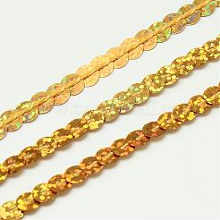 Umweltfreundliche Paillettenperlen aus Kunststoff&nbsp;PVC-Q087-6mm-A50106