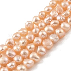 Brins de perles de culture d'eau douce naturelles&nbsp;PEAR-A006-07C