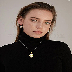 4 Stück Edelstahl-Anhänger-Cabochon-Fassungen&nbsp;STAS-LP0005-54