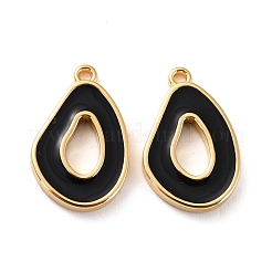 Ciondoli smaltato in ottone&nbsp;KK-P207-001G-RS