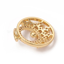 Pendenti in zirconi cubici trasparenti in micro pavè di ottone&nbsp;KK-I668-11