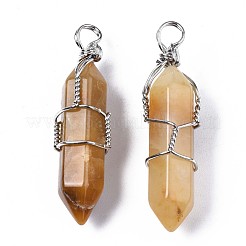 Topaze naturelle top pendentifs&nbsp;G-T122-70H
