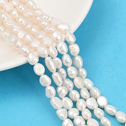 Brins de perles de culture d'eau douce naturelles&nbsp;PEAR-P064-20I-04A