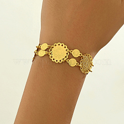 Bracciali in ottone con maglie a moneta per donna&nbsp;KS5406