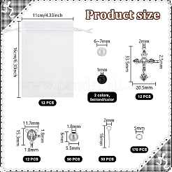 Set di perline di vetro pasquali&nbsp;DIY-GA0002-84