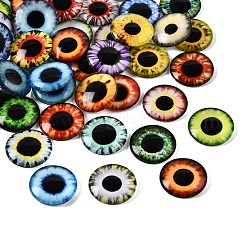 Cabochons en verre transparent imprimé&nbsp;GL-CBAA22A-09