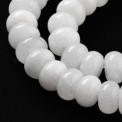 Natürliche weiße Jade perlen Stränge&nbsp;G-E507-01M