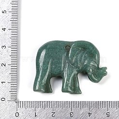 Pendentifs sculptés en aventurine verte naturelle/howlite/obsidienne flocon de neige/jaspe pictural&nbsp;G-K383-15