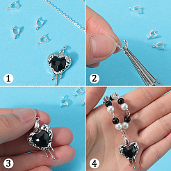 6 Stück 925 Sterlingsilber-AnhängerKlauen&nbsp;STER-SC0001-30