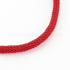 Création de bracelet en cordon de coton tressé&nbsp;MAK-L018-03A-02-G