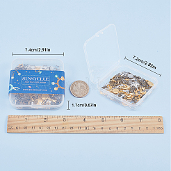 Cabochons & Glieder aus Zinklegierung & Emaille-Einstellungen für Cabochons&nbsp;PALLOY-SC0002-62