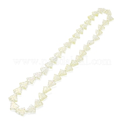 Brins de perles de verre de galvanoplastie transparentes&nbsp;EGLA-C002-FR05