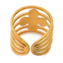 Anillos de dedo con lapislázuli natural en forma de cruz&nbsp;RJEW-Q822-41G-01