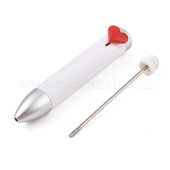 Penna a sfera in plastica a forma di cuore&nbsp;LS-AJEW-P126-B02