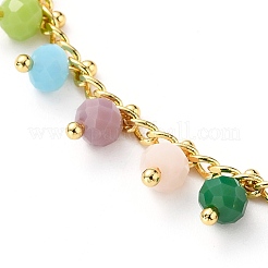 Braccialetti di fascino in vetro rondelle&nbsp;BJEW-JB05703
