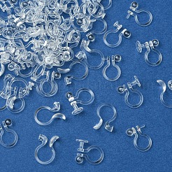 80 pz 4 stili di clip per orecchini in plastica/resina&nbsp;KY-FS0001-35