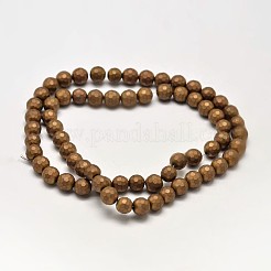 Electroplate non magnetici ematite sintetico fili di perline&nbsp;G-I175-18A
